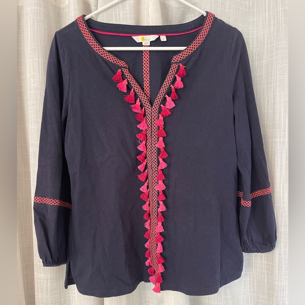 Boden Tassel Blouse